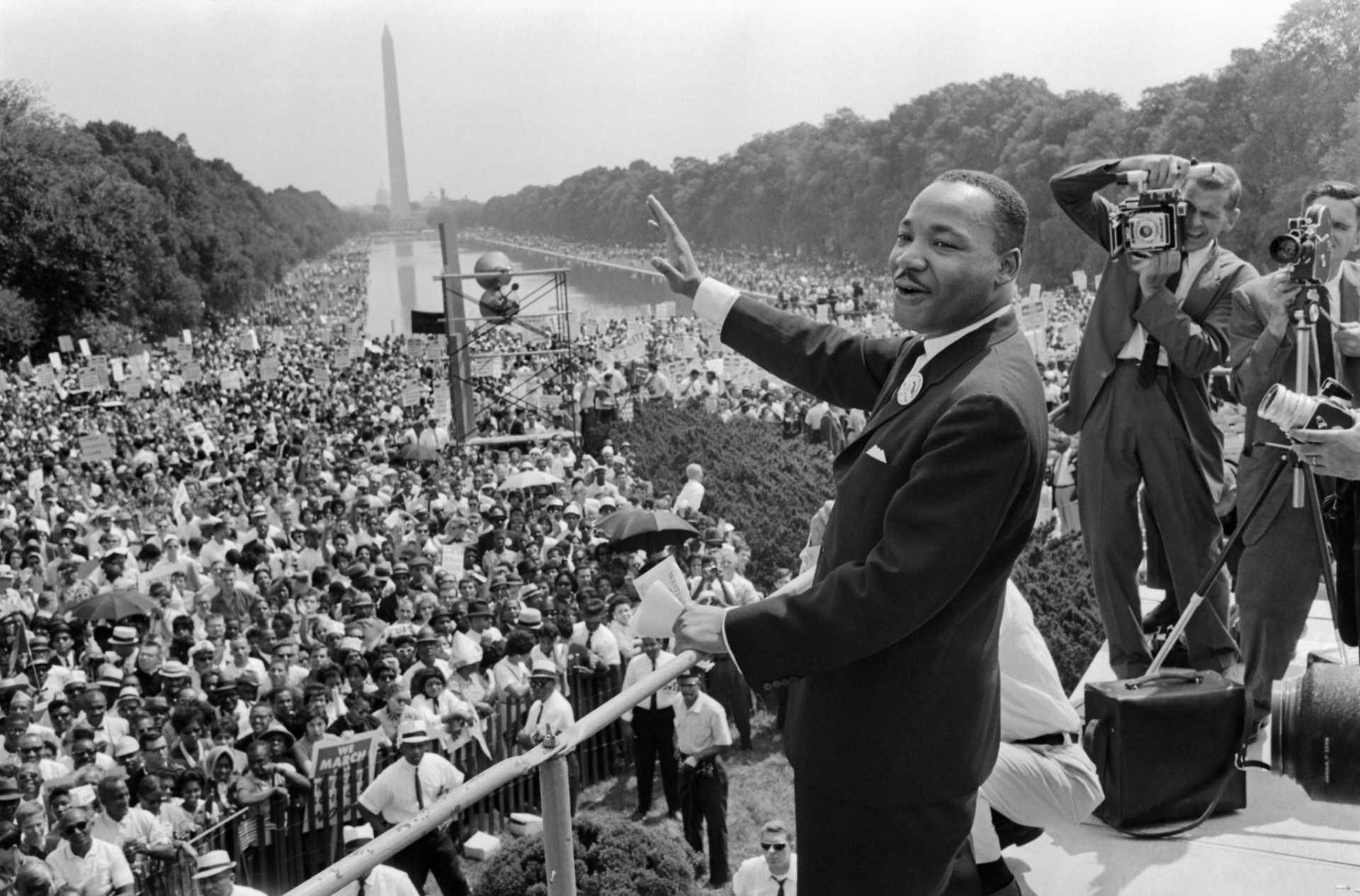 Dr. Martin Luther King Jr. addressing the March on Washington