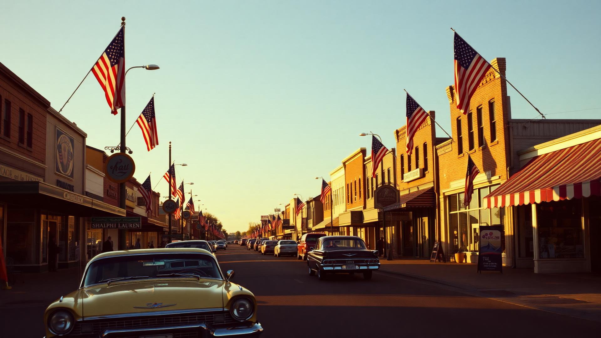 1950s Main Street America